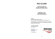 Montage- und Betriebsanleitung RG3 - ROKOSSA energy