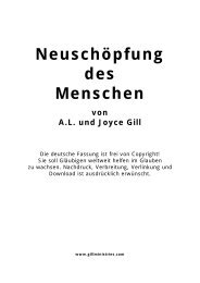 Neuschöpfung des Menschen - Gill Ministries