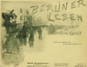 Berliner Leben: Zeitschrift für Schönheit und Kunst