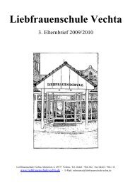 2009/2010 3. Elternbrief - Liebfrauenschule Vechta