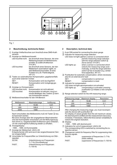 LEYBOLD DIDACTIC GMBH Gebrauchsanweisung 314 251 ...