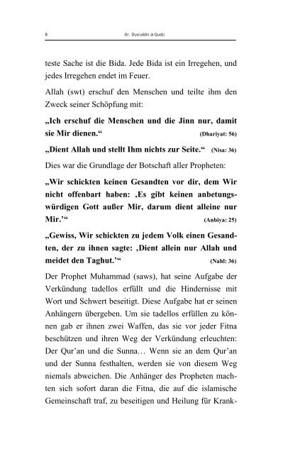 Die Herrschaft gehört Allah