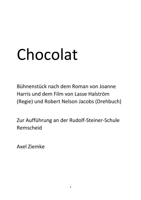 Chocolat - Waldorf-Ideen-Pool