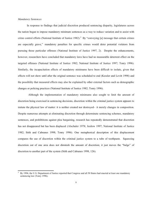 “In the Furtherance of Justice”: The Effect of Discretion on the ...