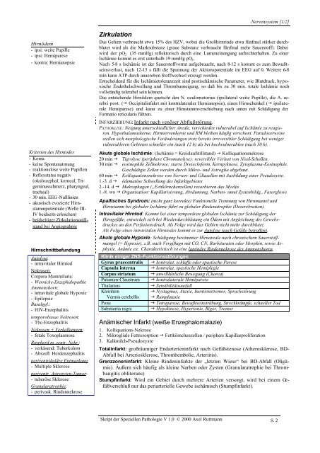 Skript der Speziellen Pathologie orientiert am GK3 V 1.0 - Sts-net.de