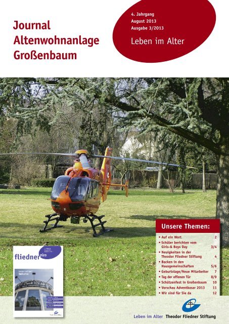 Journal Altenwohnanlage Großenbaum Theodor Fliedner Stiftung