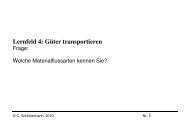 Lernfeld 4: Güter transportieren