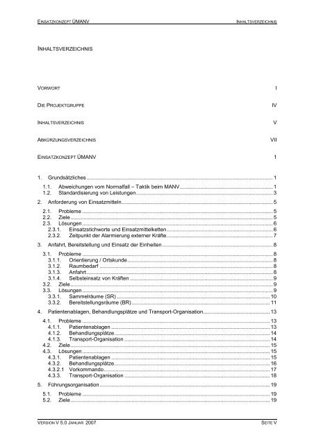 ÜMANV-Konzept - Deutsche Gesellschaft für KatastrophenMedizin