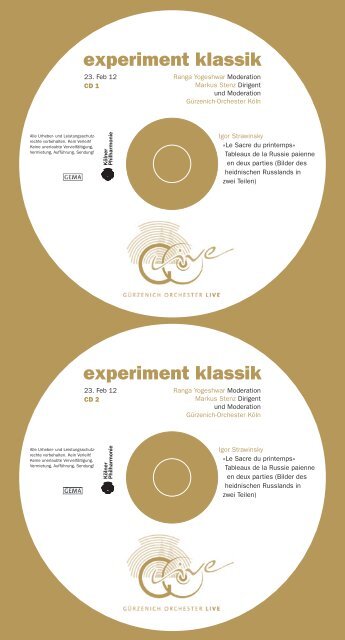 experiment klassik - Ranga Yogeshwar