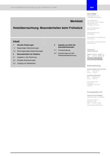 Besonderheiten beim Fruehstueck - Stand Jan. 2011.pdf - MuP ...