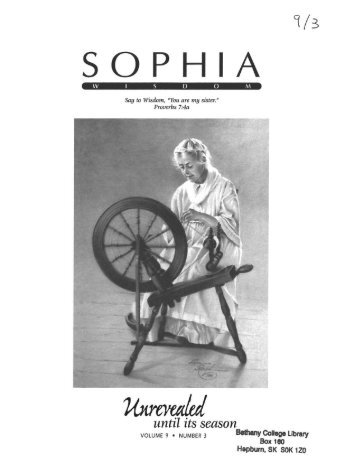 SOPHIA - Canadian Conference of Mennonite Brethren Churches