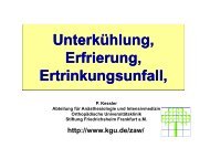 Unterkühlung Unterkühlung, Erfrierung Erfrierung ... - FINeST