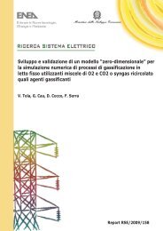 Sviluppo e validazione di un modello “zero-dimensionale ... - Enea