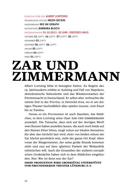 Spielzeitheft 2013/2014 als pdf - Theater Lüneburg