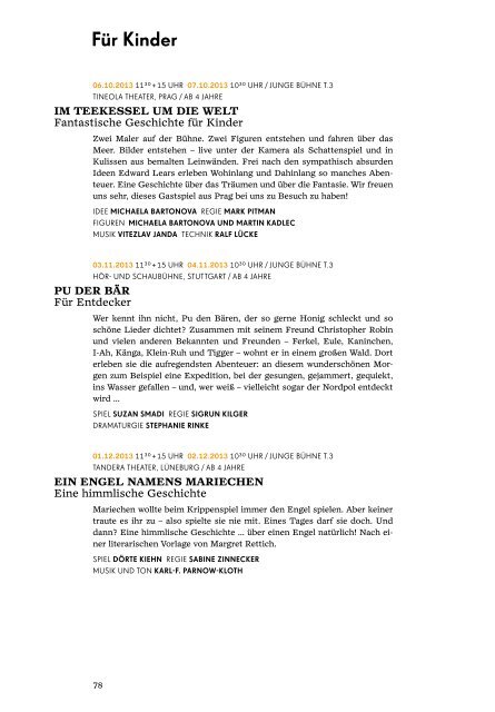 Spielzeitheft 2013/2014 als pdf - Theater Lüneburg