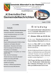 Alberndorfer Gemeindenachrichten 07/2006 (0 bytes) - Alberndorf in ...