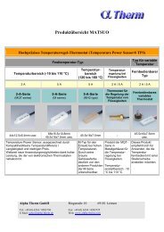 Temperaturregler - Alpha Therm GmbH