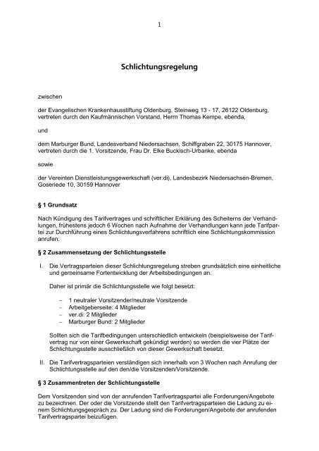 EKO – Schlichtungsregelung (114 KB) - Marburger Bund