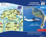 FLUGPLAN - Luftverkehr Friesland Harle