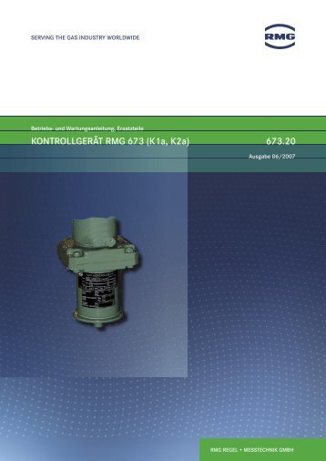 KONTROLLGERÄT RMG 673 (K1a, K2a) - gas-technics.ru