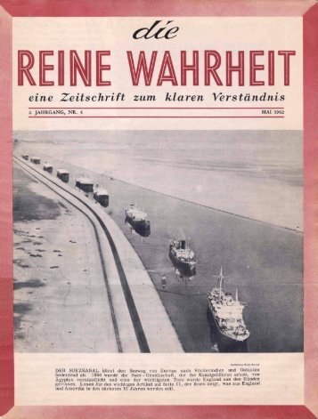 Reine Wahrheit 1962 - Herbert W. Armstrong Library and Archives