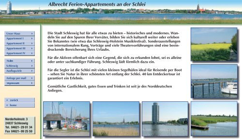 Willkommen bei Albrecht Ferien-Appartements