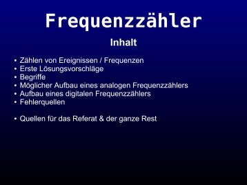 Frequenzzähler