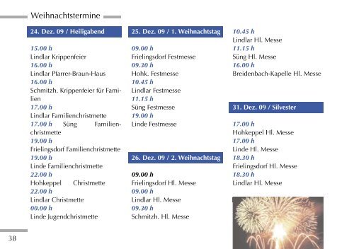 Ausgabe 04/09 Dez-Mrz - Bürgerverein Linde eV