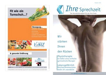 Ihre Sprechzeit - Ausgabe Frühjahr 2012 - Klinikum Stadt Soest