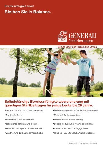 Berufsunfähigkeit smart (PDF, 0,4 MB) - Inn-Rottaler Generali ...
