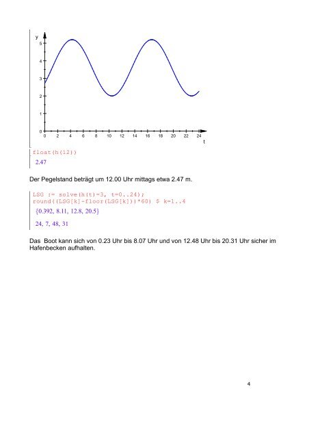 Trigonometrie mit MuPAD - Kubach-mathe.de