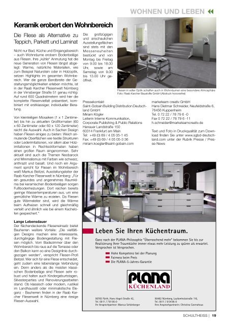 Magazin - SCHULTHEISS Wohnbau AG