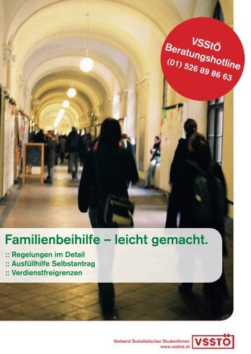 Familienbeihilfe – leicht gemacht. - VSStÖ