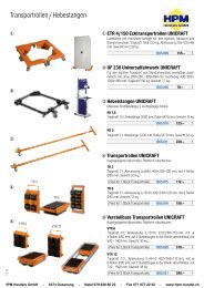 Transportrollen / Hebestangen - HPM Handels Shop