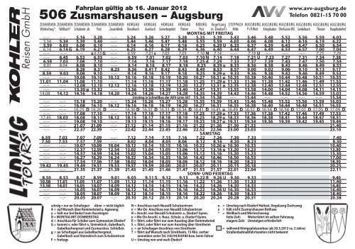 506 Zusmarshausen – Augsburg