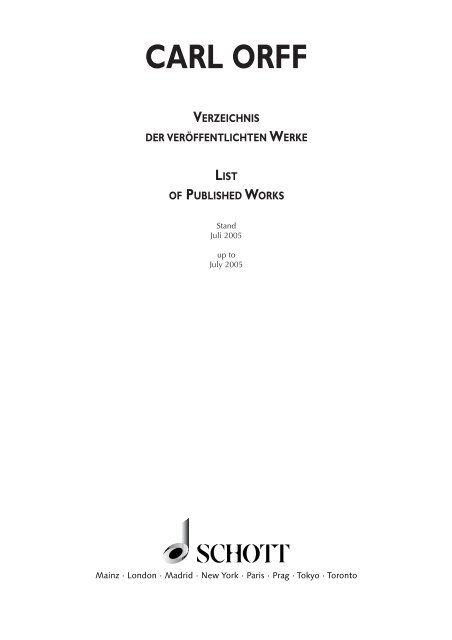 Katalog als PDF herunterladen - Schott Music