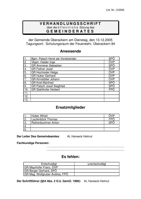 5/2005 - .PDF - der Gemeinde Überackern