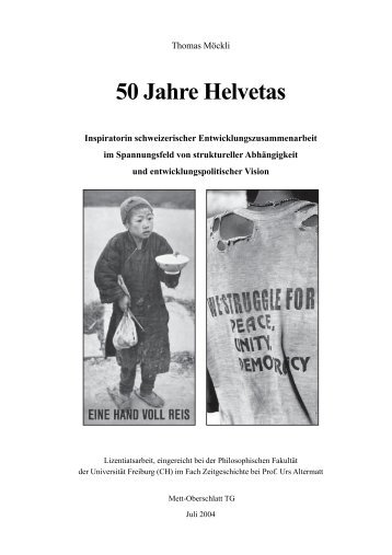 50 Jahre Helvetas - sprechen & schreiben