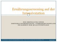 Ernährungsscreening auf der Intensivstation - Hanse Institut ...