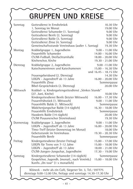 Gemeindebrief - Kirchenkreis Wittgenstein