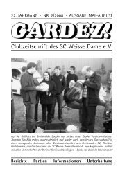 gardez! 2008 - Schachclub Weisse Dame eV