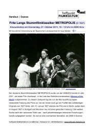 Fritz Langs Stummfilmklassiker METROPOLIS (D 1927)
