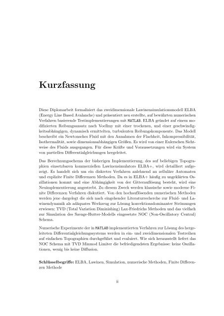 Finite Differenzen Verfahren zur numerischen ... - Michael Szell