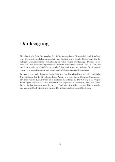 Finite Differenzen Verfahren zur numerischen ... - Michael Szell