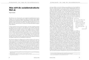 Atlas wirft die sozialdemokratische Welt ab - Global Labour Institute
