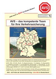 Imagebroschüre der AVS-Gruppe - Peter Berghaus Verkehrstechnik
