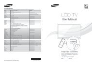 Samsung LE-46D551 user manual Tv User Guide Manual Operating ...