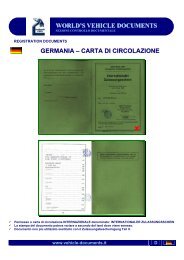 germania – carta di circolazione world's vehicle documents