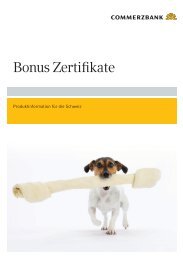 Bonus Zertifikate - Schweiz - Commerzbank