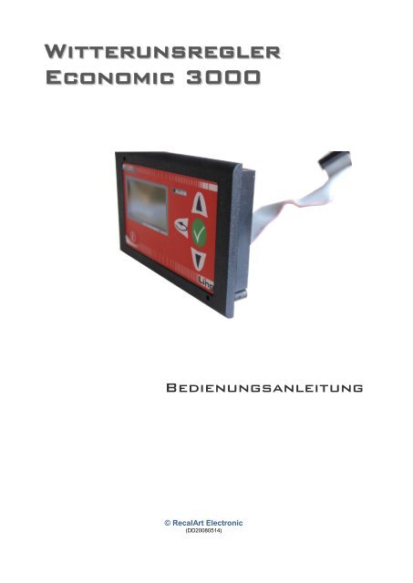 Steuerung RecalArt Economic 3000 Regler
